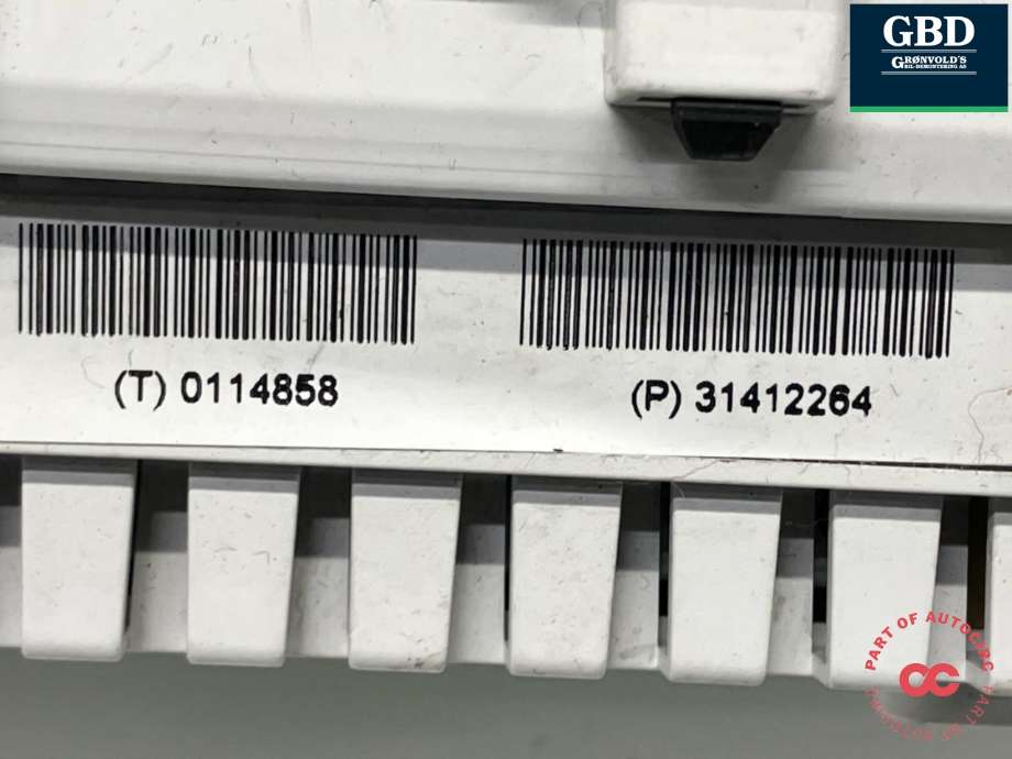 Instrumentpanel til Volvo V60 2010-2013 (Type I, Fase 1)  (36011273|31412264|)