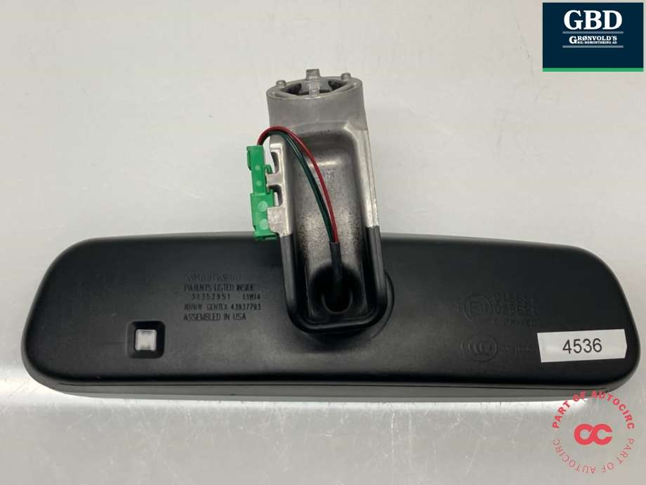 Speil innvendig til Volvo V60 2010-2013 (Type I, Fase 1)  (31352951|)