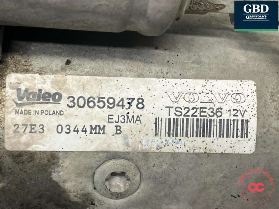 Starter diesel til Volvo V60 2010-2013 (Type I, Fase 1) (36001519|30659478|)