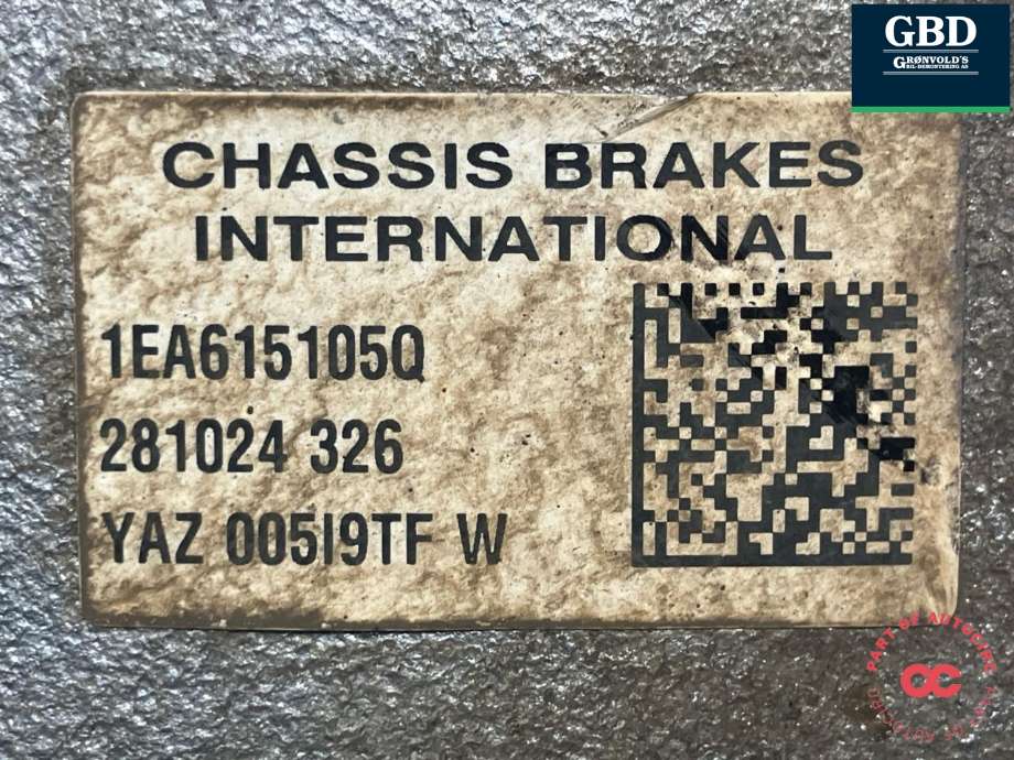 Bremsecaliper venstre foran til VW ID.7 2023-->> (1EA 615 123 B|1EA 615 105 Q|281024 326)