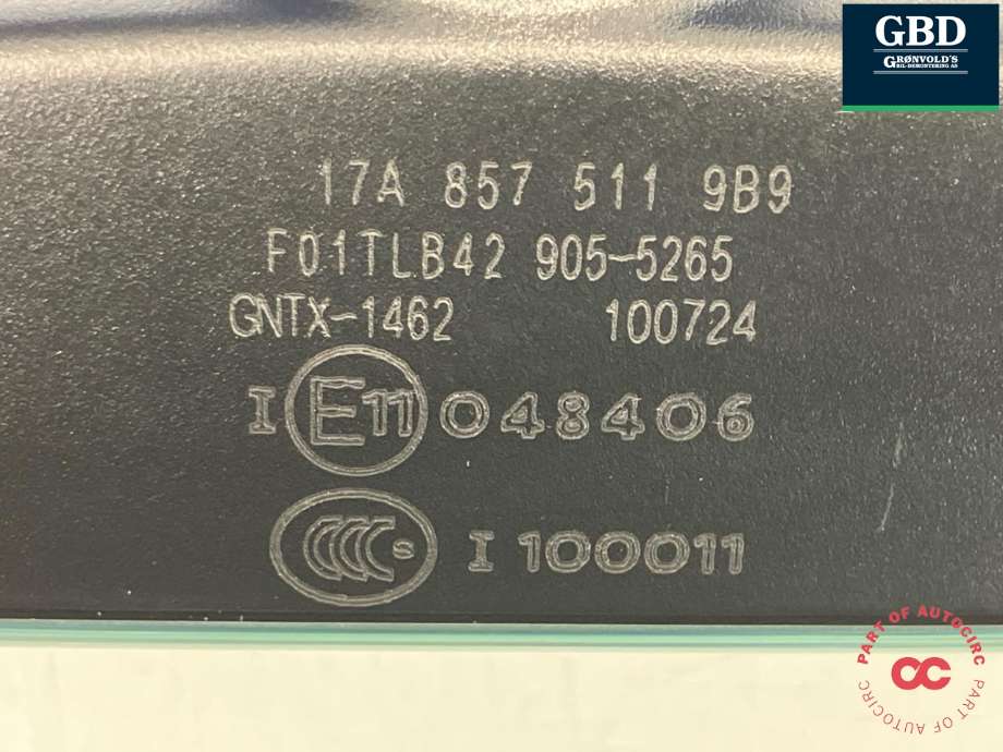 Speil innvendig til VW ID.7 2023-->> (17A 857 511|17A 857 511 9B9|GNTX-1462)