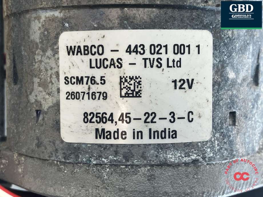 Kompressor nivå/luft til BMW i4 2021-->> (G26) (G26) (WABCO|37 20 6 894 450|443 021 001 1|26071679)