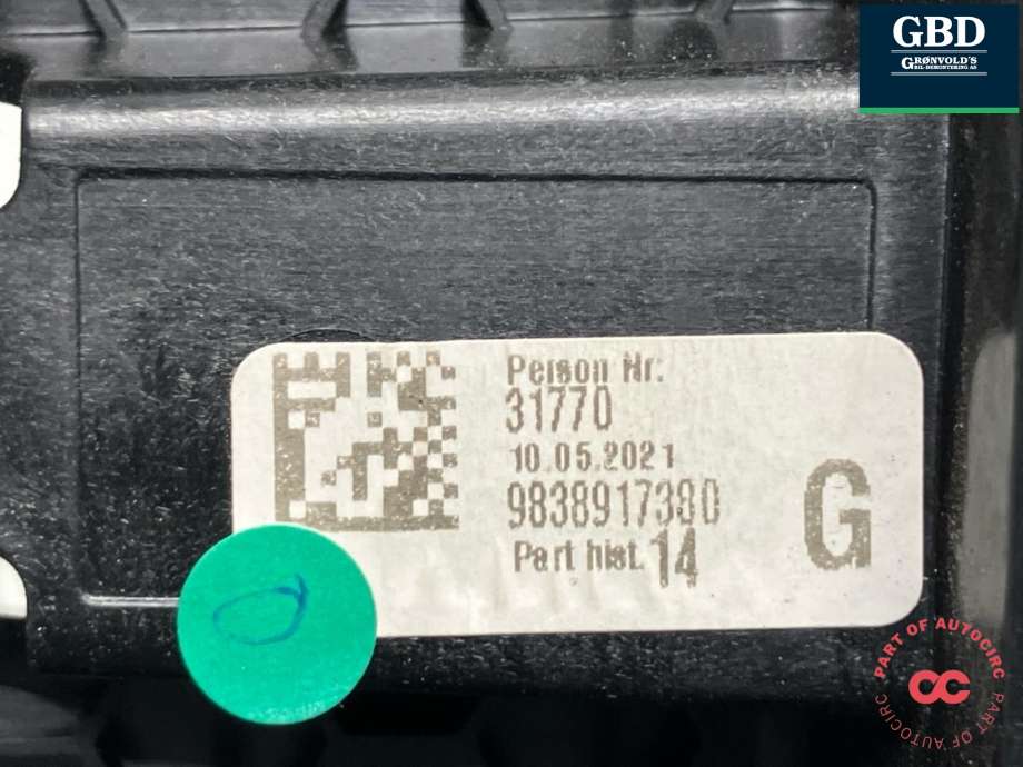 Bilstereo navigasjon skjerm til Peugeot 3008 2016-->> (Type II) (98 400 514 80|9838917380|)