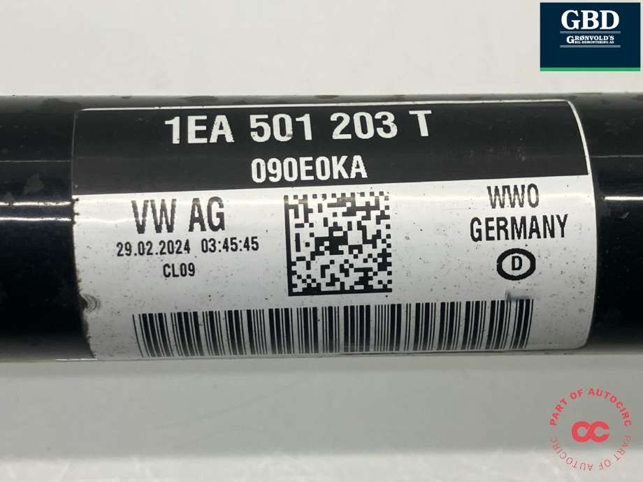 Drivaksel venstre bak, elbil til VW ID.4 2020-->> (1EA 501 203 T|)
