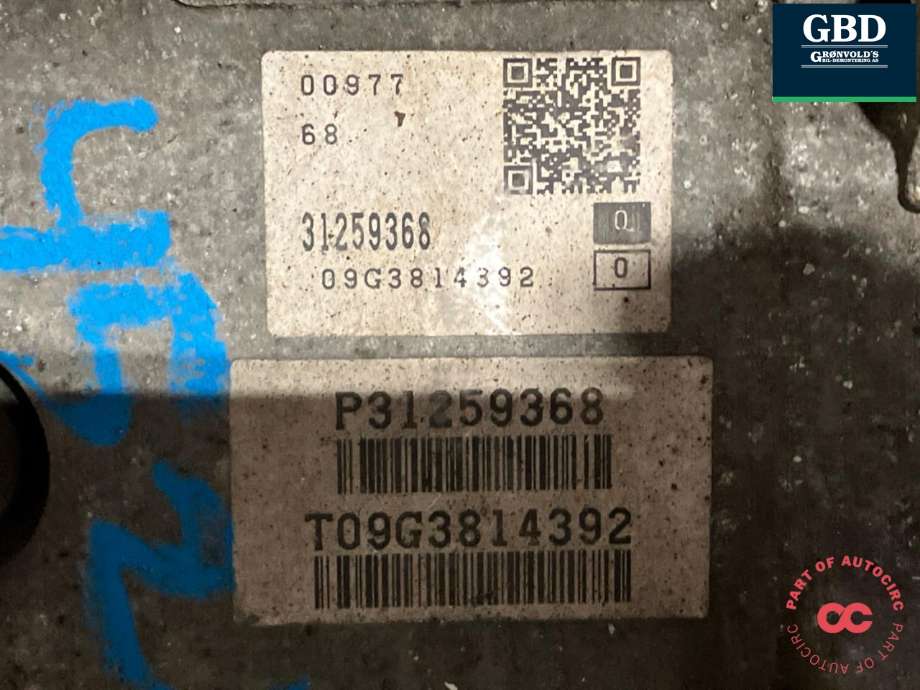 Girkasse automat til Volvo V70 2007-2013 (Type III, Fase 1)  (36050882|31259368|)