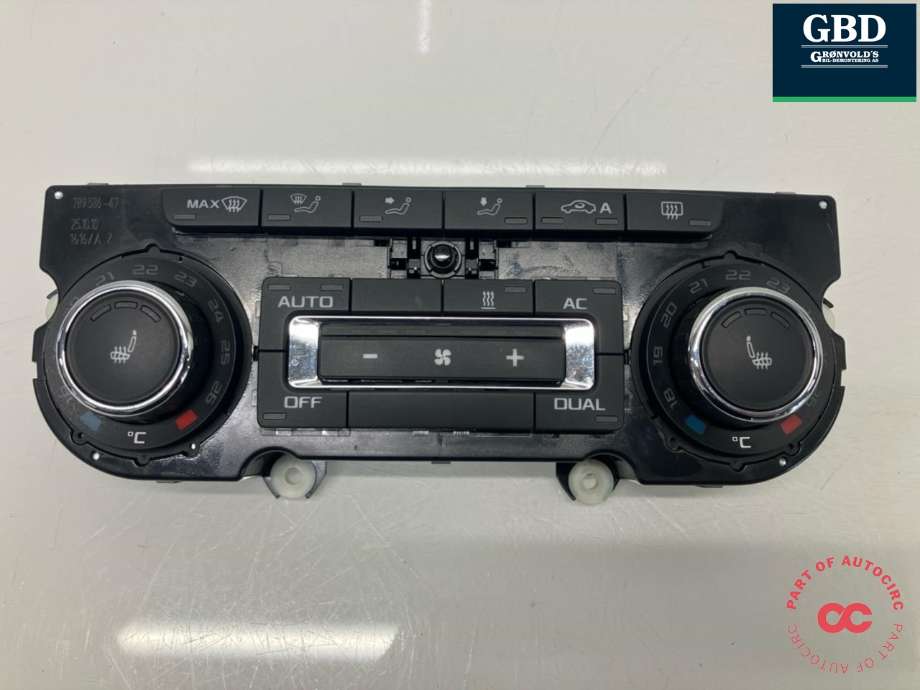 Varmeapparat betjening til Škoda Octavia 2009-2013 (Type II, Fase 2) (3T0 907 044 DA WHS|3T0 907 044 BG WHS|3T0 907 044 BG)