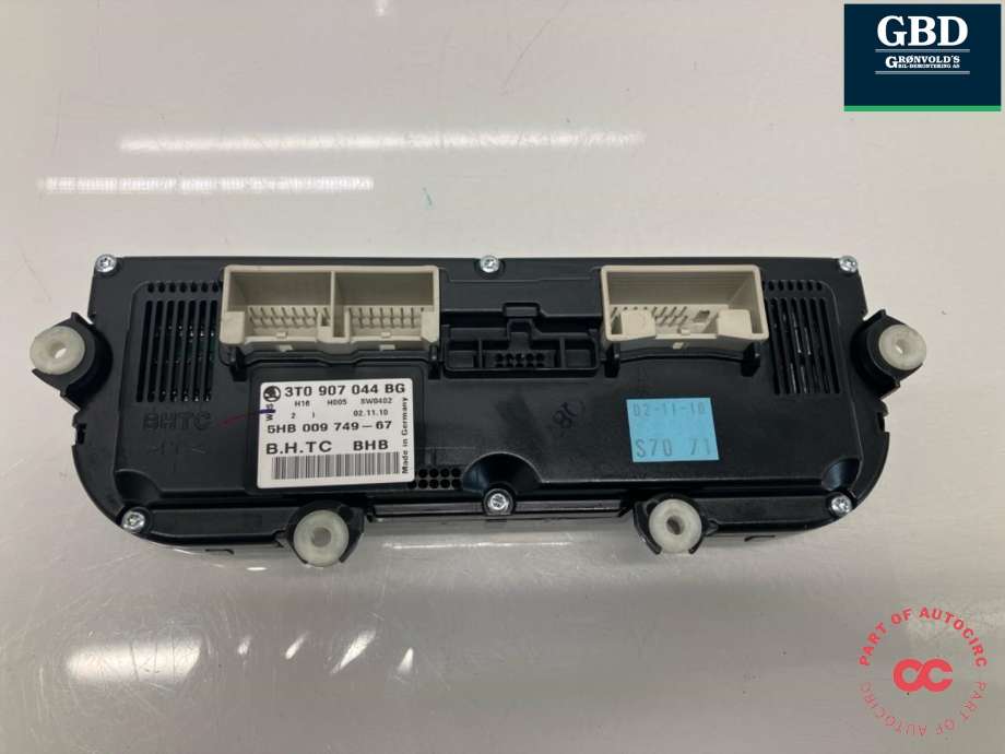 Varmeapparat betjening til Škoda Octavia 2009-2013 (Type II, Fase 2) (3T0 907 044 DA WHS|3T0 907 044 BG WHS|3T0 907 044 BG)