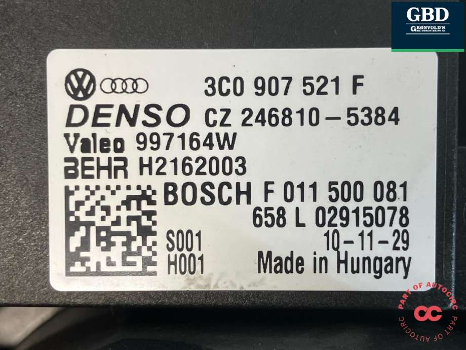 Varmeapparat motor til VW Golf VI 2008-2012 (1K1 820 021|1K1 820 015 J|)