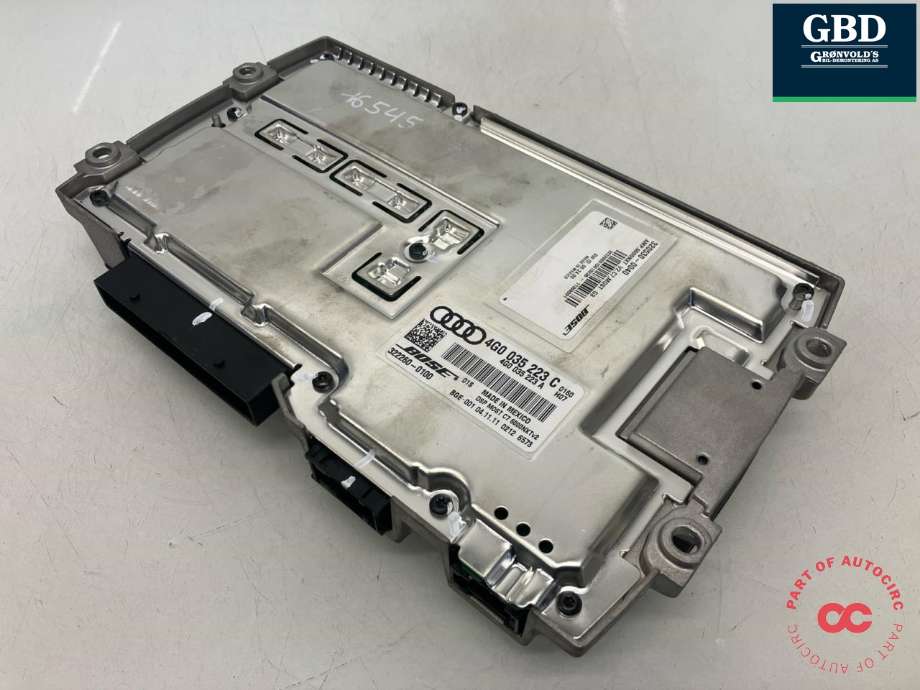 Bilstereo forsterker til Audi A7 2010-2014 (Type I, Fase 1) (BOSE|4G0 035 223 C|322260-0100|)
