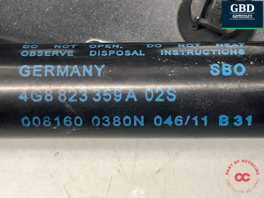 Panserhengsler til Audi A7 2010-2014 (Type I, Fase 1)  (4G8 823 301 E|)