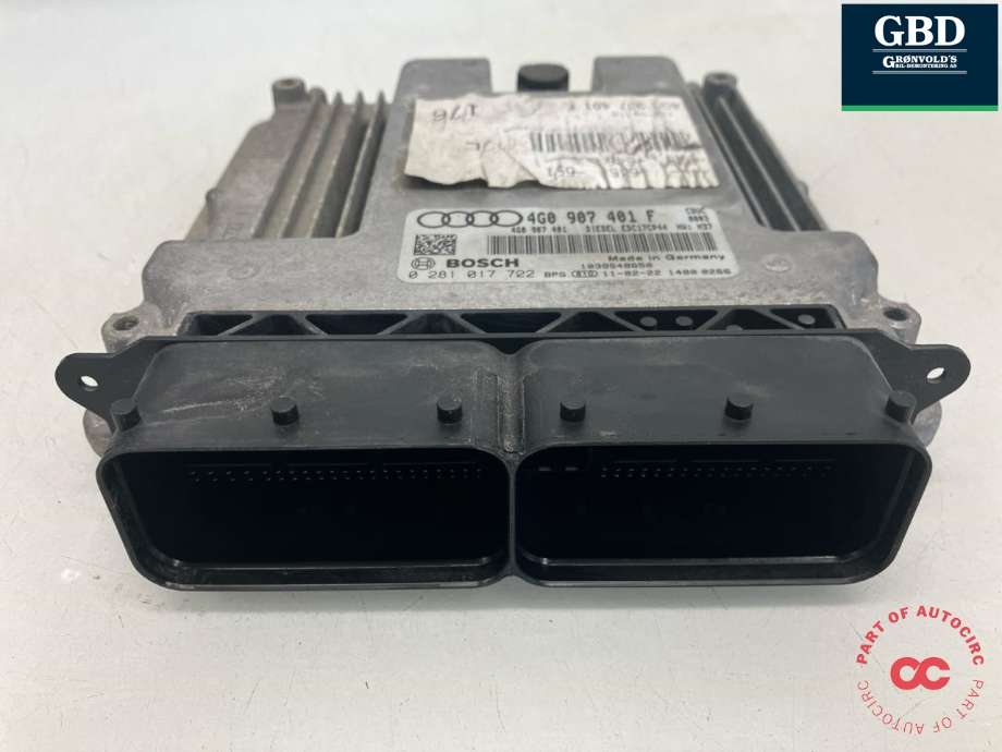 Styreenhet motor til Audi A7 2010-2014 (Type I, Fase 1)  (BOSCH|4G0 907 401 F|0 281 017 722|)