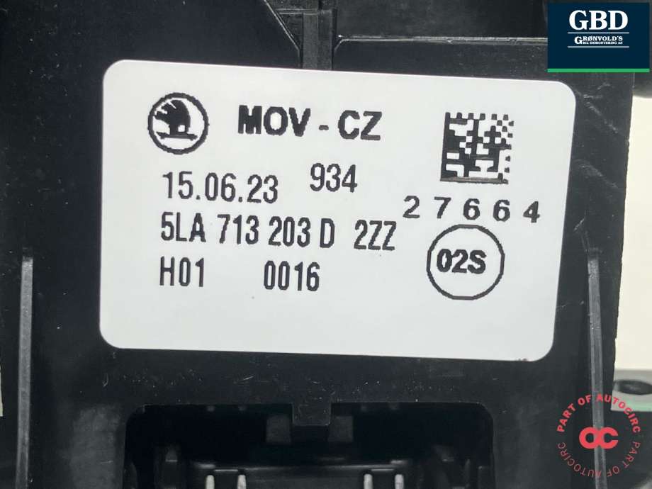 Girstang/girvelger automat til Škoda Enyaq 2021-->> (5LA 713 203 D 2ZZ|5LA 713 203 D|)