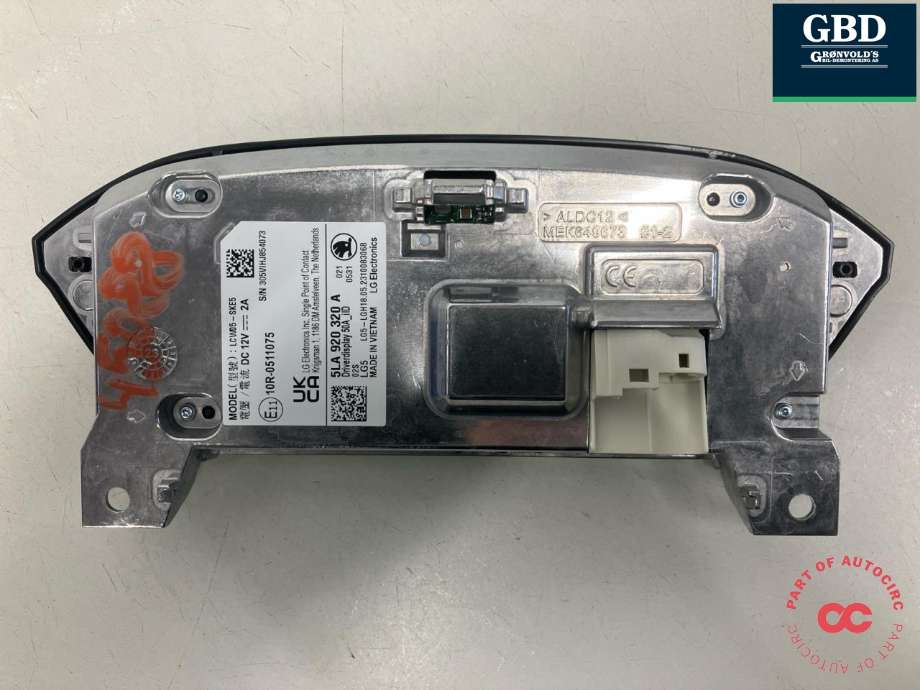 Instrumentpanel til Škoda Enyaq 2021-->> (LG|5LA 920 320 A|LCW05-SKE5|)
