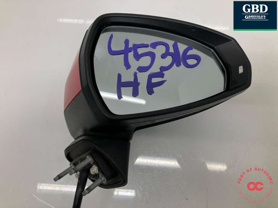 Speil høyre til Audi A3 2016-2020 (Type III, Fase 2) (8V1 857 410 T|8V1 857 410 T 9B9|)