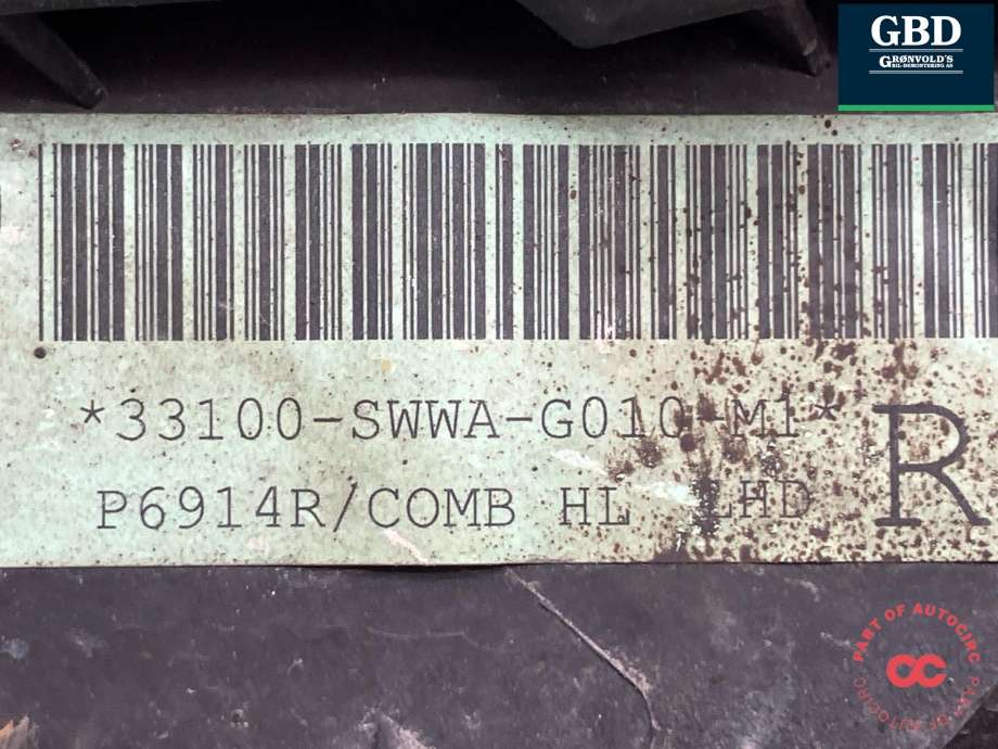 Frontlykt høyre halogen til Honda CR-V 2007-2012 (Type III) (33101SWWG01|33100-SWWA-G010-M1|)