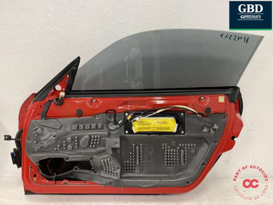 Dør høyre 2dørs til Porsche 911 1998-2005 (996) (996) (996 531 012 06 GRV|996 531 012 05|996 531 012 04)