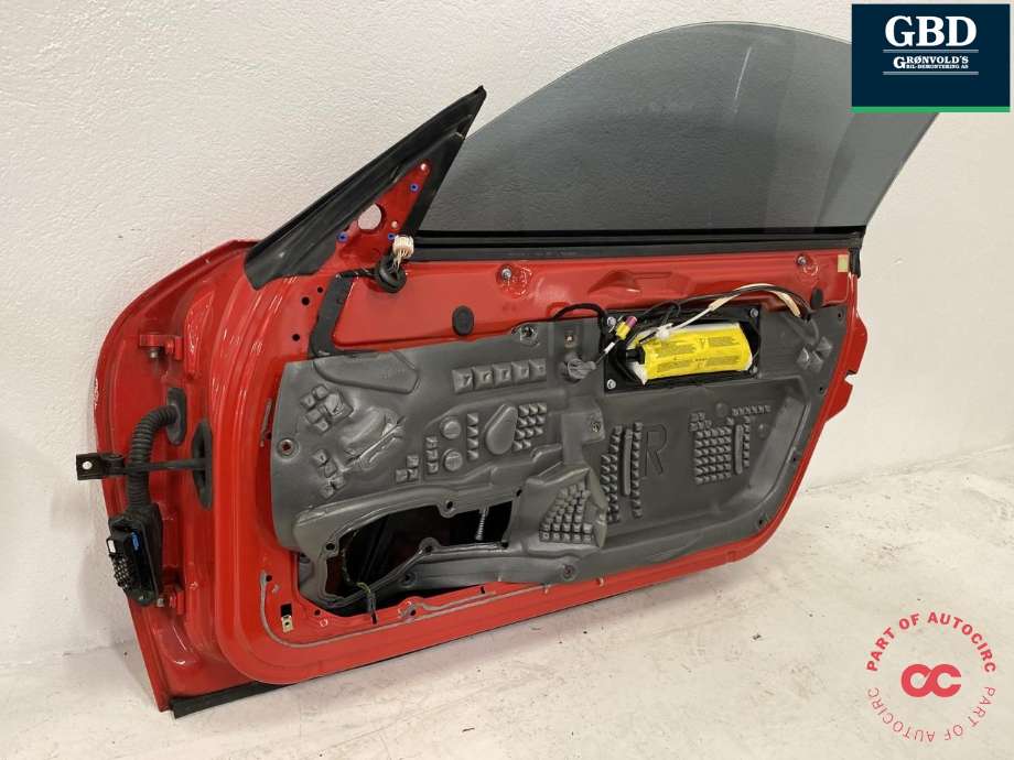 Dør høyre 2dørs til Porsche 911 1998-2005 (996) (996) (996 531 012 06 GRV|996 531 012 05|996 531 012 04)
