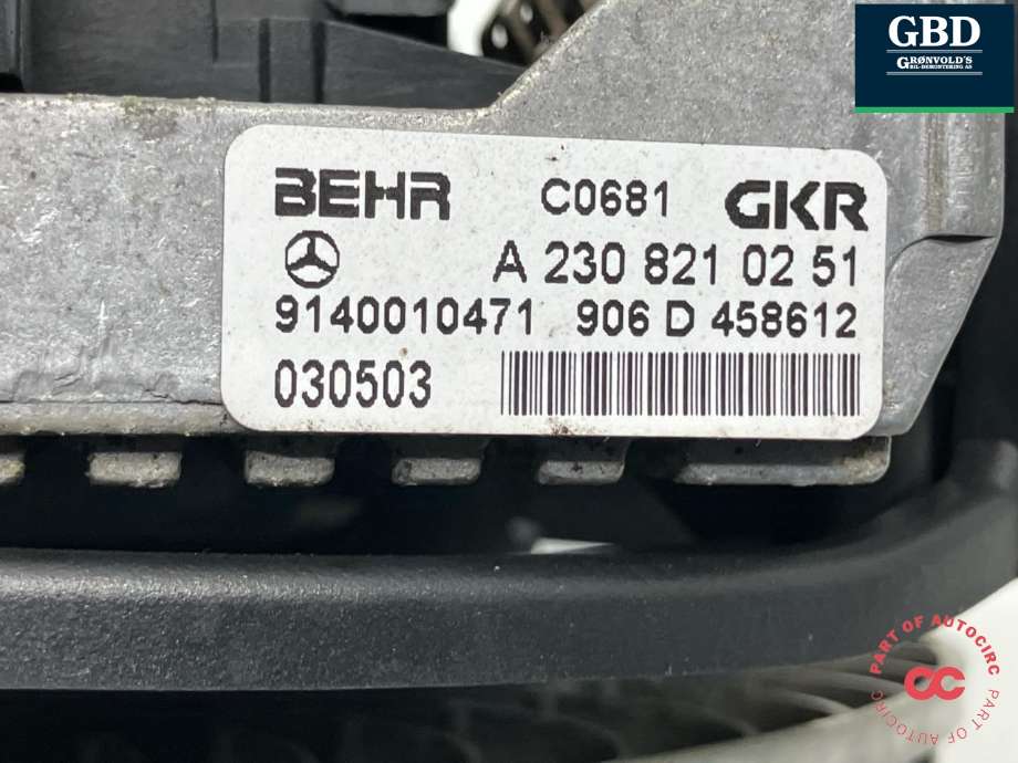 Varmeapparat motor til Mercedes E-Klasse 2002-2006 (Fase 1) (W211) (W211) (A 211 830 09 08|A 211 830 04 08|A 230 821 02 51)