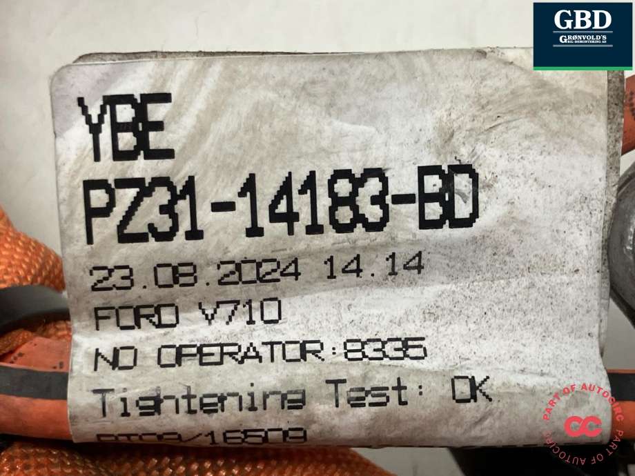 Kabel høy volt (HV) elbil til Ford E-Transit 2022-->>  (2770813|PZ31-14183-BD|)