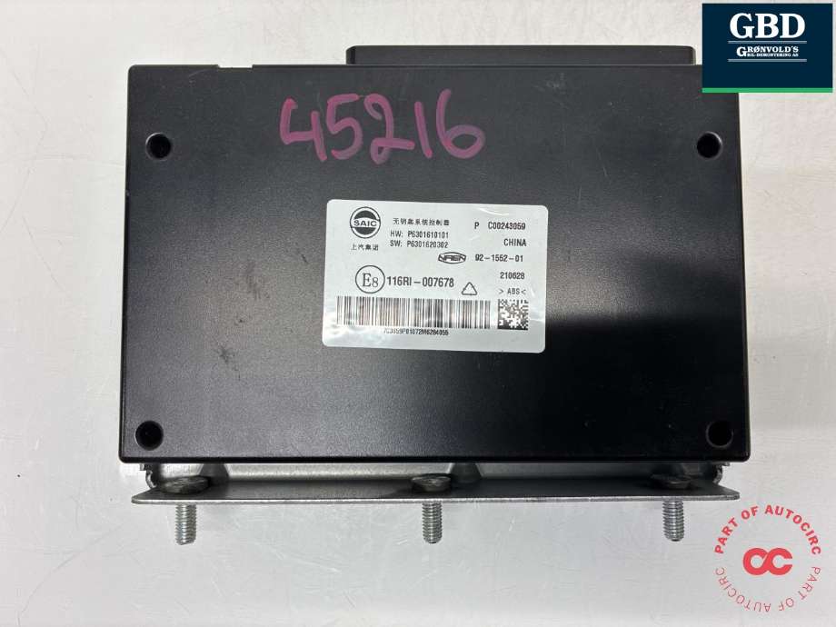Styreenhet diverse til Maxus e-Deliver 9 2020-->>  (SAIC|P6301610101|C00243059| 11RI-007678|C00125657)