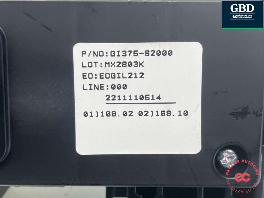 Sikringsboks til Hyundai Ioniq 5 2021-->> (375F2GI040|GI375-S2000|)
