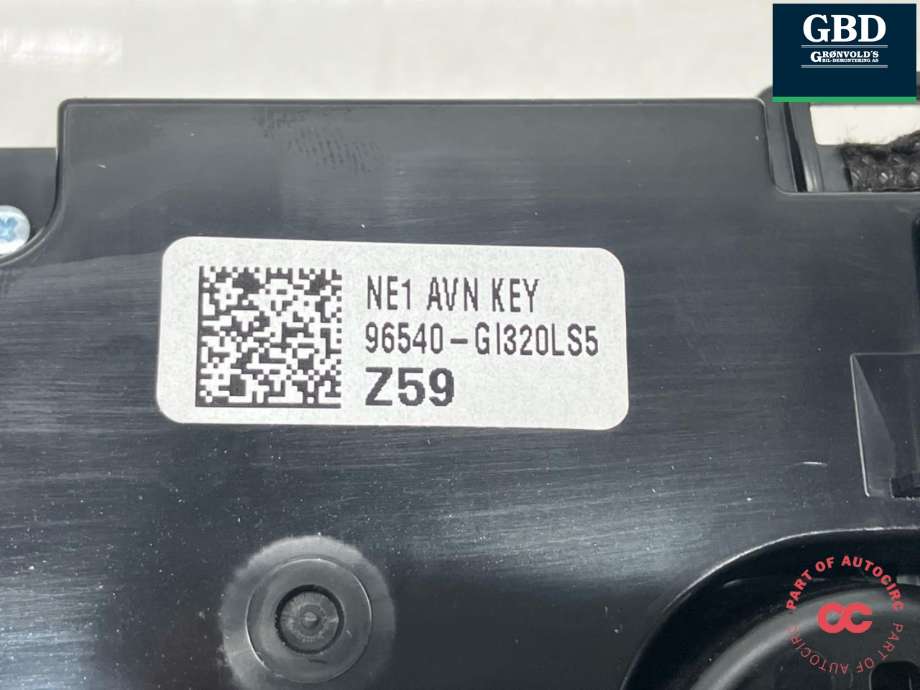 Bilstereo navigasjon betjeningspanel til Hyundai Ioniq 5 2021-->>  (96540GI320LS5|)