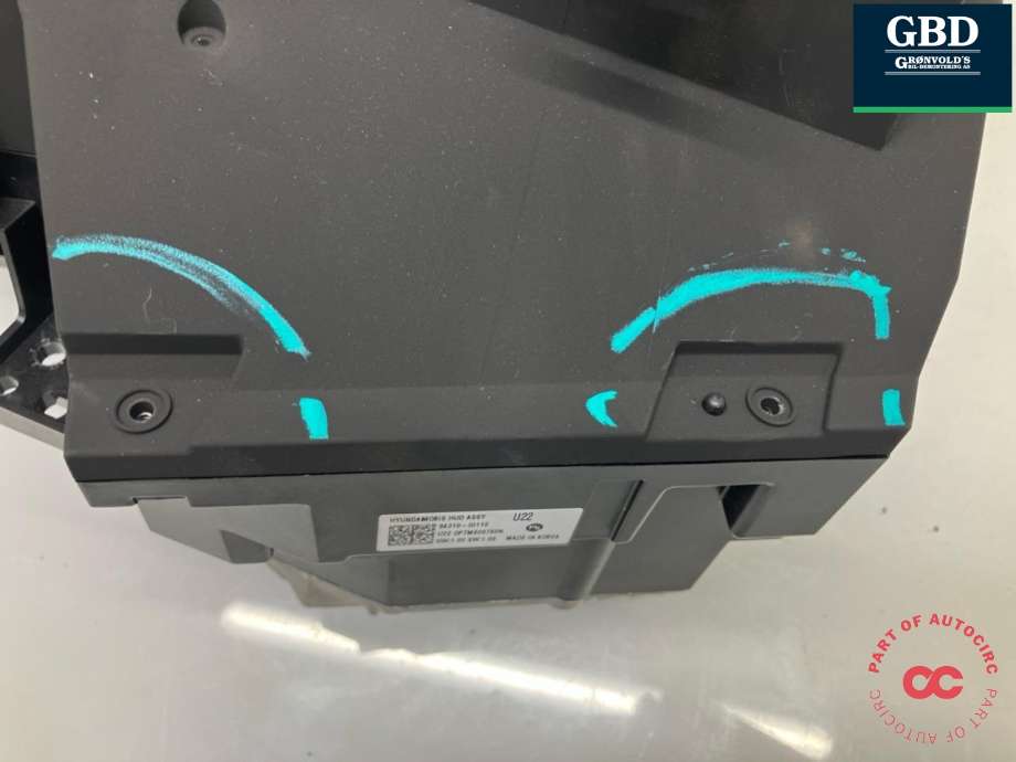 Instrument head-up display (HUD) til Hyundai Ioniq 5 2021-->> (94310GI 110|)