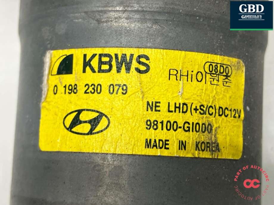 Viskermotor frontrute til Hyundai Ioniq 5 2021-->>  (98110C5500|98100-GI000|)