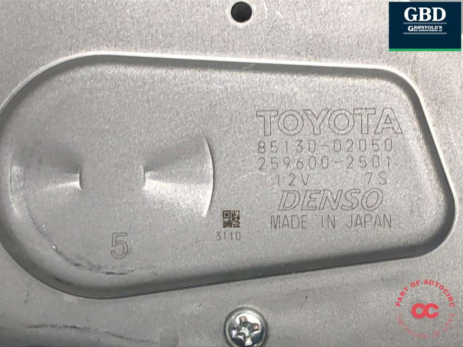 Viskermotor bakrute til Toyota Auris 2015-2019 (Type II, Fase 2) (8513002050|)