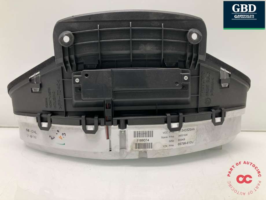 Instrumentpanel til Volvo V70 2007-2013 (Type III, Fase 1) (36001836|31343325AA|)
