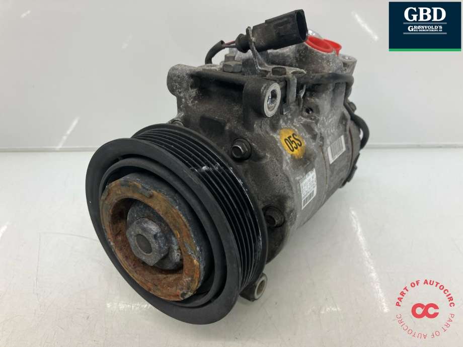 Aircondition kompressor til Audi A8, 2010-2013 (Type III, Fase 1)  (DENSO|4H0 260 805 E)