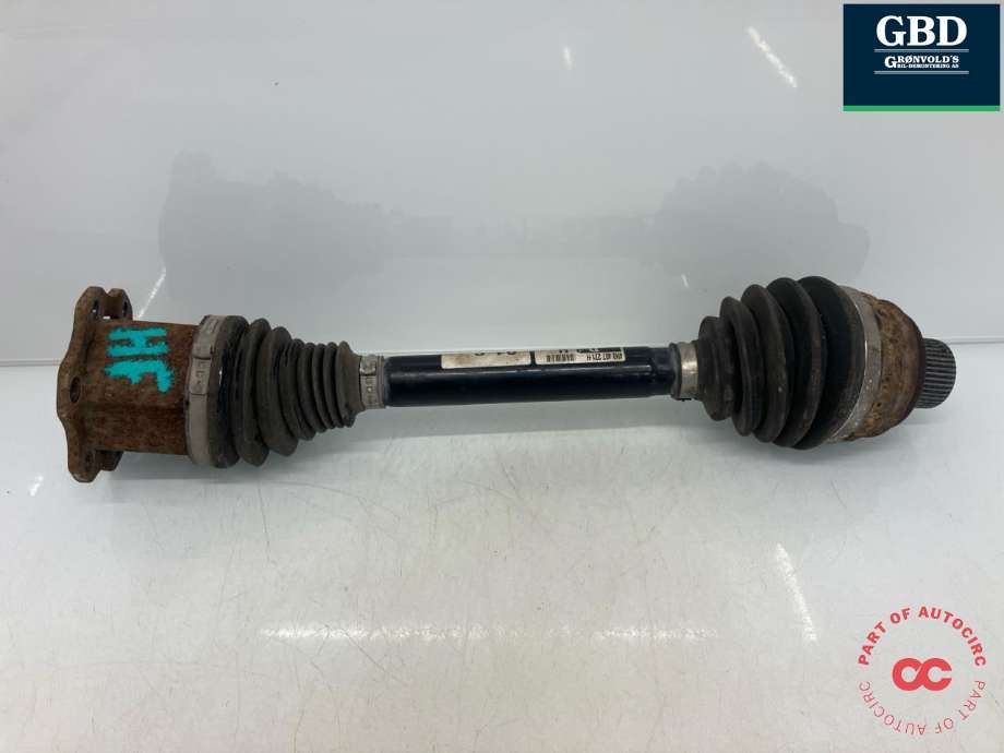 Drivaksel høyre foran, diesel/automat til Audi A8 2010-2013 (Type III, Fase 1) (4G0 407 271 F|)