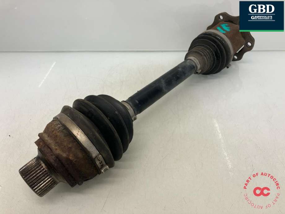 Drivaksel venstre foran, diesel/automat til Audi A8, 2010-2013 (Type III, Fase 1)  (4G0 407 271 F)