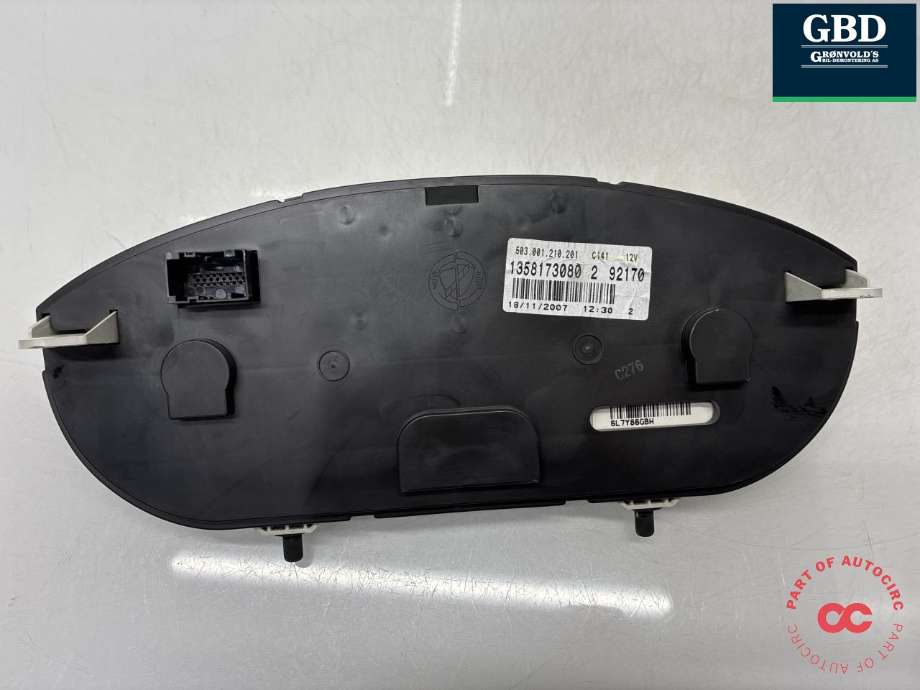 Instrumentpanel til Peugeot Boxer 2007-2013 (Type III, Fase 1)  (6103 NT|6106 ZR | 16 090 564 80 |16 595 742 80 |16 595 743 80|16 595 744 80 | 16 373 126 80 | 16 814 824 80)