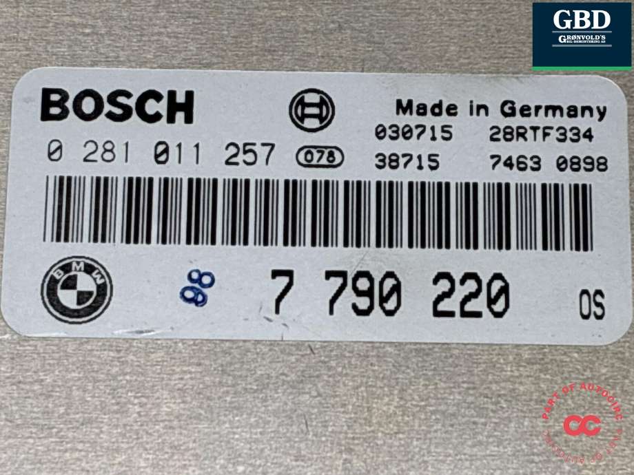 Styreenhet motor til BMW X5 2000-2006 (E53) (E53) (13 61 7 790 220|0281011257|)