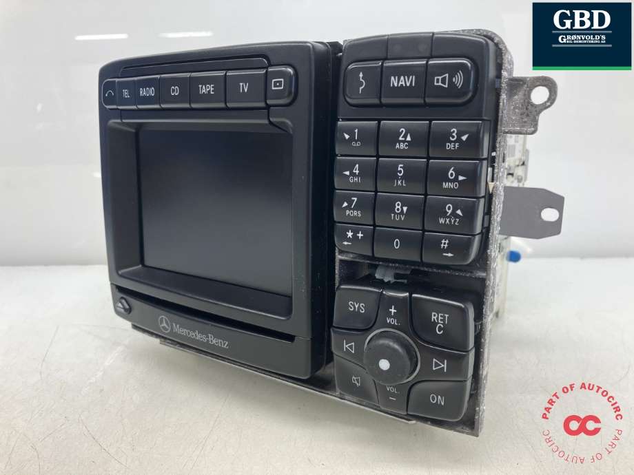 Bilstereo navigasjon til Mercedes S-Klasse, 1999-2005 (W220) (W220) (BOSCH|A 220 820 40 89)