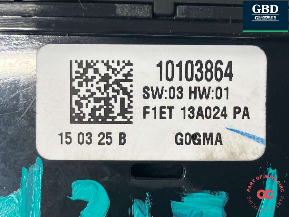 Bryter lys til Ford Focus, electric 2012-2018  (2044625|F1ET-13A024-CB|)