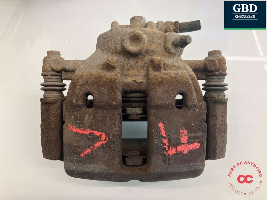Bremsecaliper venstre foran til Mitsubishi Colt, 2004-2008 (Type VII, Fase 1) (4605A065)