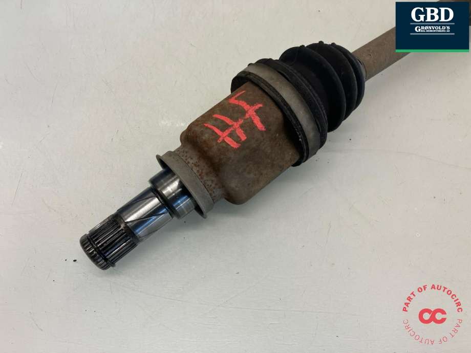 Drivaksel høyre foran, bensin/automat til Mitsubishi Colt 2004-2008 (Type VII, Fase 1)  (MR582022|)