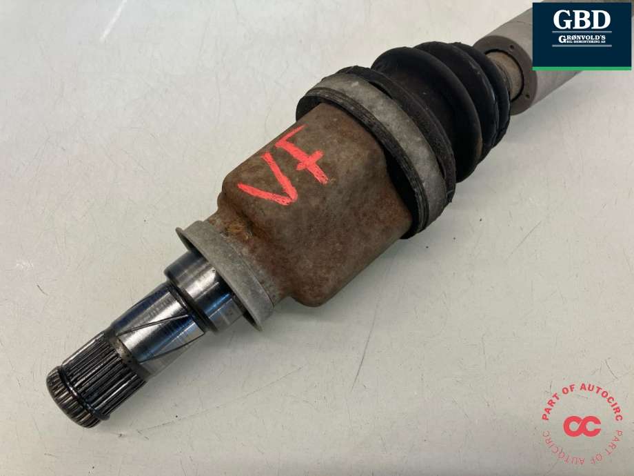 Drivaksel venstre foran, bensin/automat til Mitsubishi Colt 2004-2008 (Type VII, Fase 1) (MR582021|)