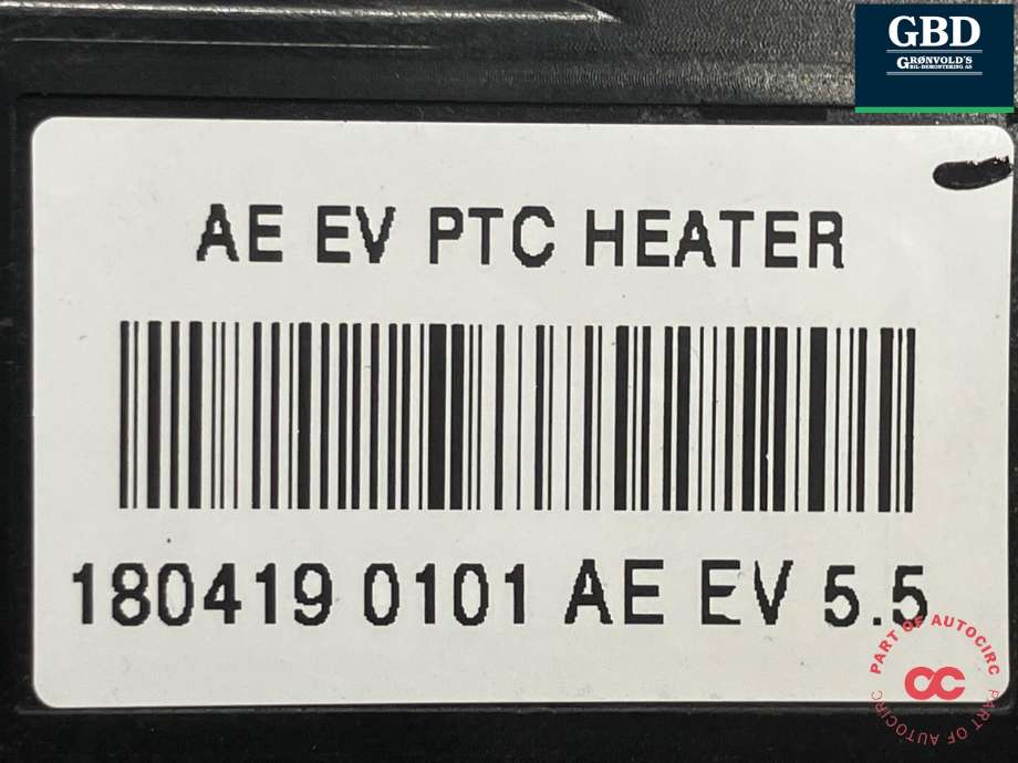 Varmeapparat PTC-heater til Hyundai Ioniq Electric 2016-2019 (Fase 1) (97191G 7000|97191-G7000|18D19118)