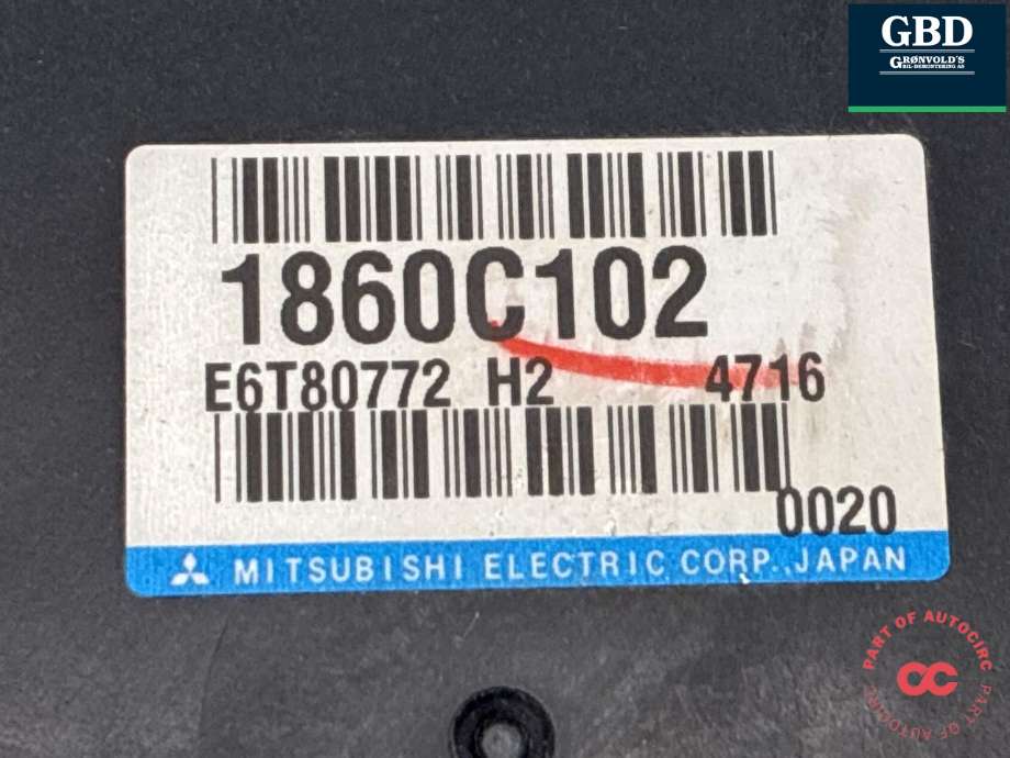 Styreenhet motor til Mitsubishi Outlander 2015-->> (Type III, Fase 2) (1860C102|E6T80772|)