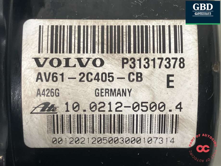 ABS sentral til Volvo C30 2010-2012 (Fase 2) (30793527|31317378|AV61-2C405-CB)