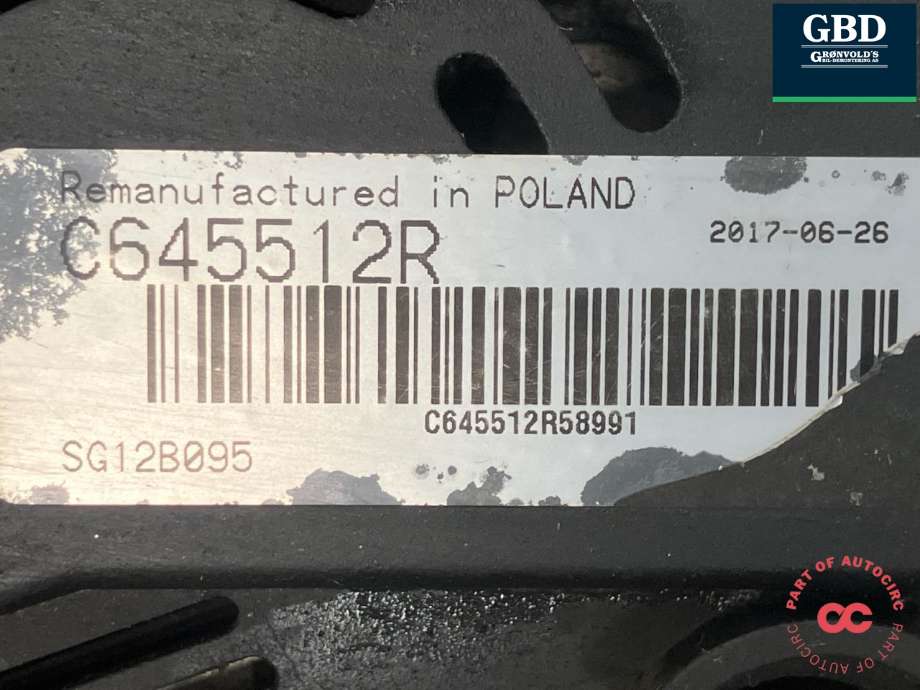 Dynamo diesel til Opel Vivaro A 2001-2006  (VALEO|9112331|93161923|437351| C645512R)