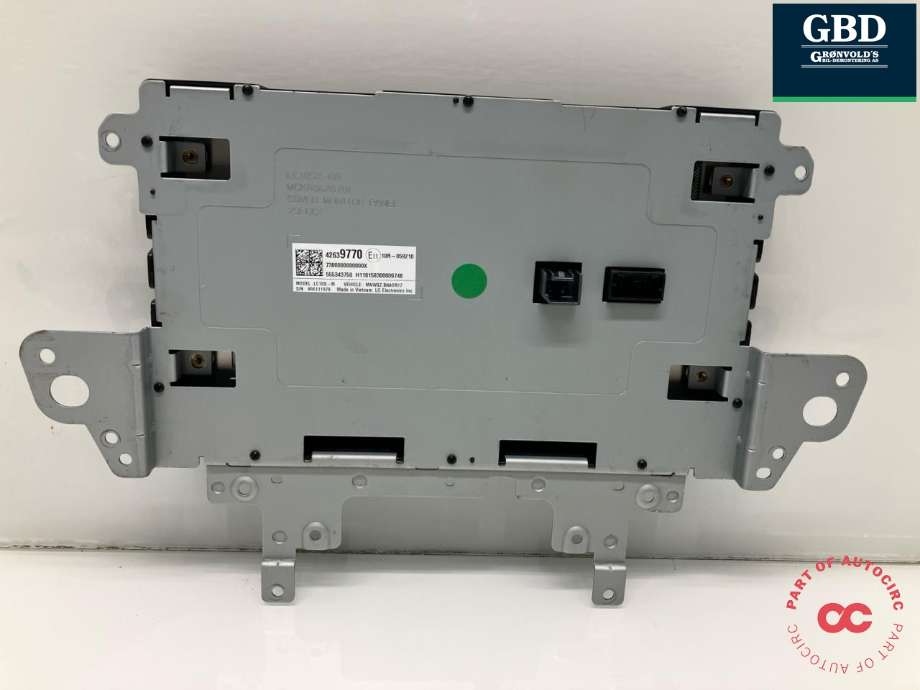 Bilstereo navigasjon skjerm til Opel Ampera-e 2017-->> (Type II)  (42639770|)