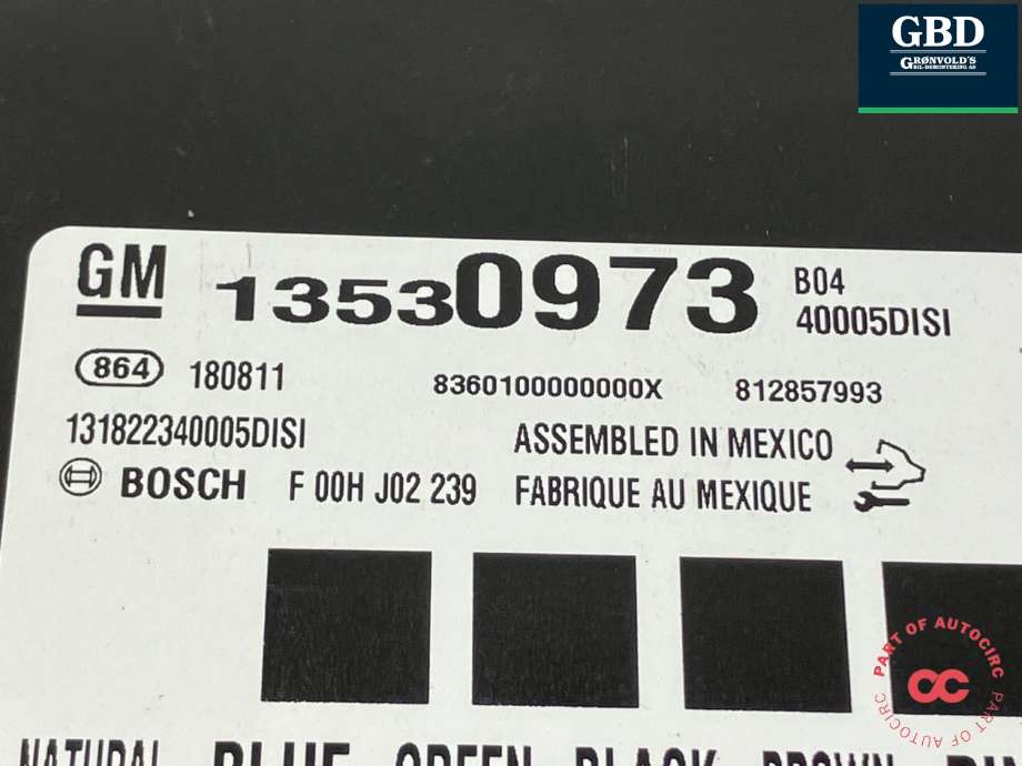 Styreenhet comfort (BCM) til Opel Ampera-e 2017-->> (Type II)  (13518626|13530973|)