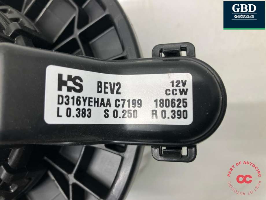 Varmeapparat motor til Opel Ampera-e 2017-->> (Type II) (42341642|)
