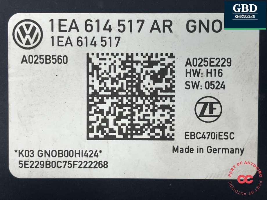 ABS sentral til VW ID.BUZZ 2022-->> (1EA 614 517 AR|)