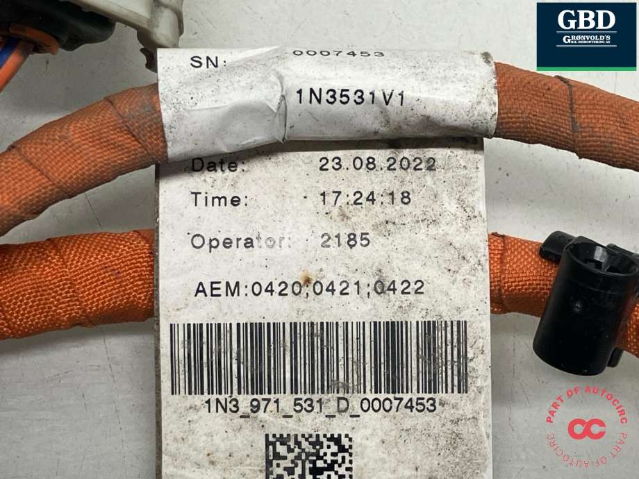 Batterilader inntak/luke til VW ID.BUZZ 2022-->>  (1N3 971 531 AB|1N3 971 531 D|)