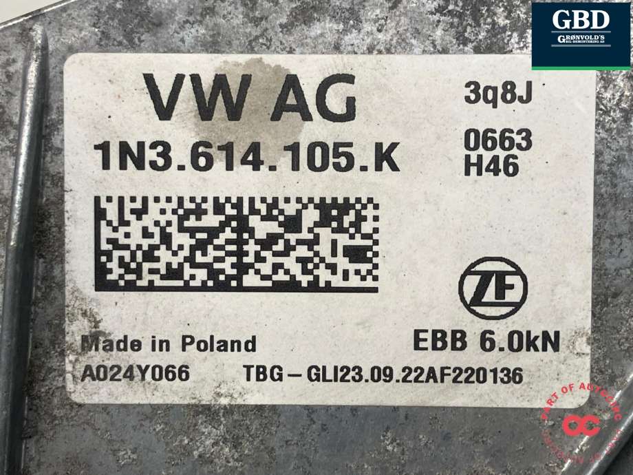 Bremsekraft-forsterker til VW ID.BUZZ 2022-->> (1N3 614 106 AE|1N3 614 106 K|)